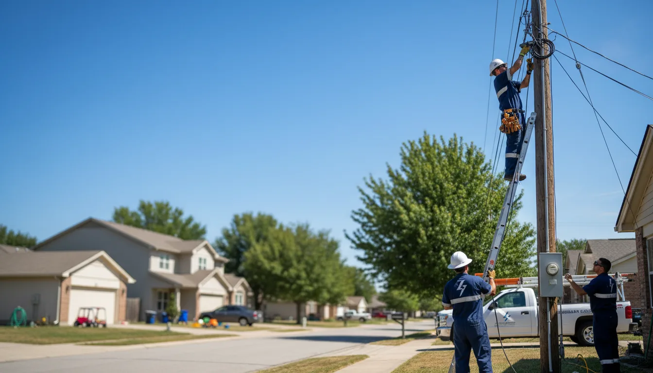 Residential electrician providing installation services in Veblen, SD